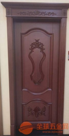 紅海豚原木門 豪華大氣的原木大門與旋轉門的匠心之作